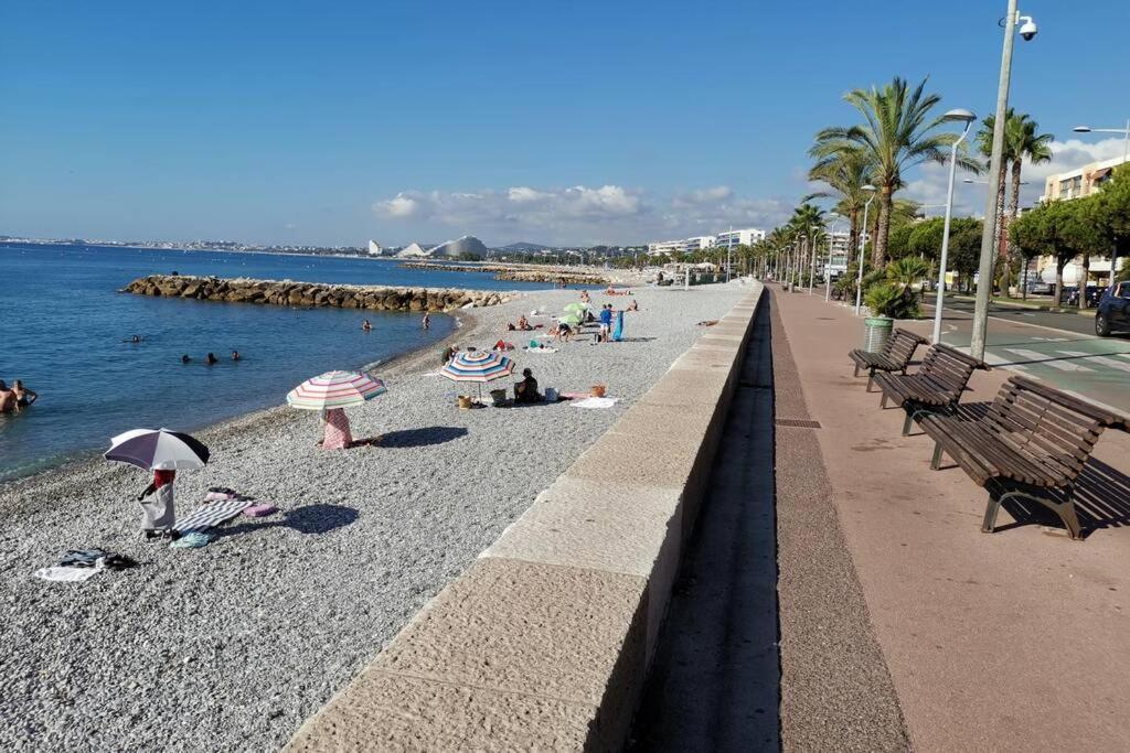 Appartement 6 personnes face à la mer Cagnes-sur-Mer Eksteriør bilde